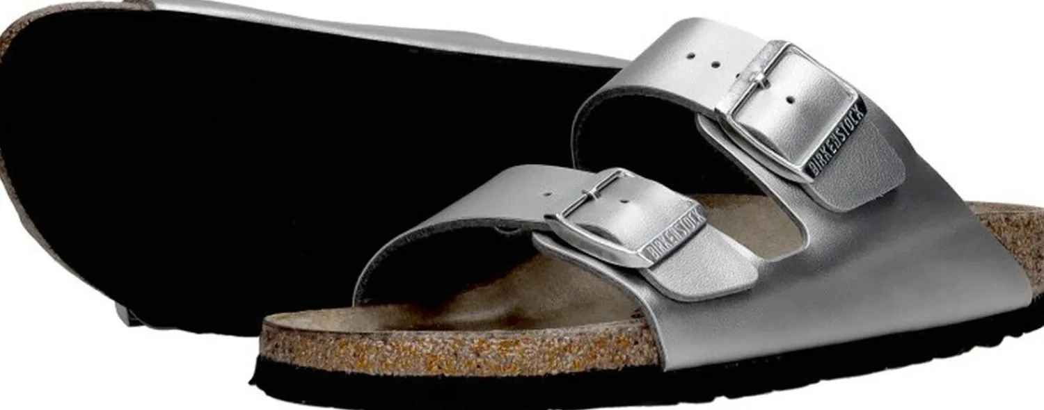 Birkenstock Arizona Zilverkleur New