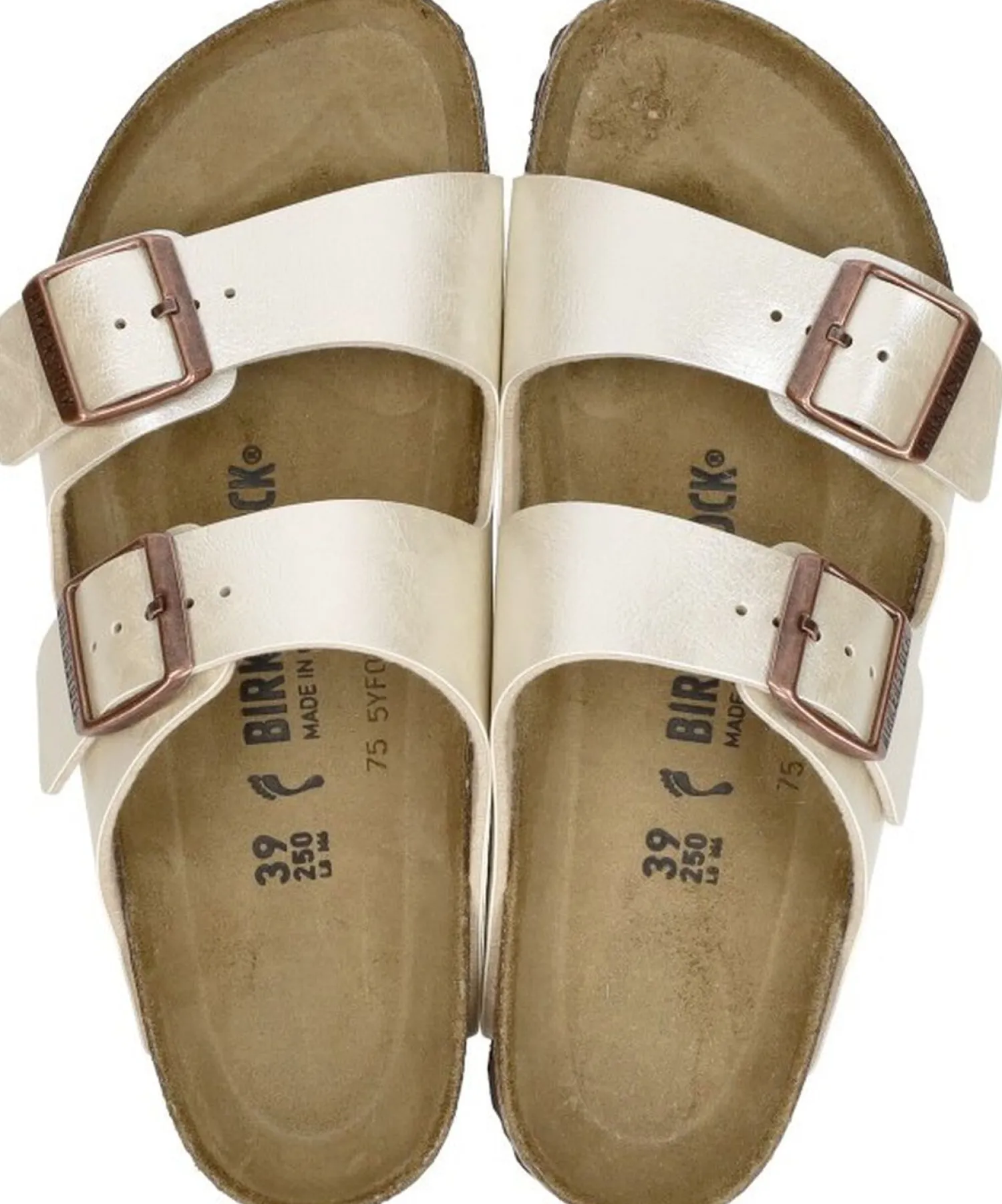 Birkenstock Arizona Gebroken wit Outlet
