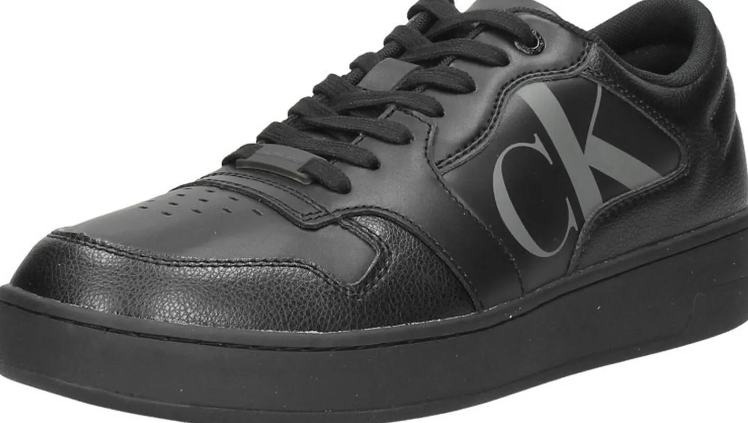 Calvin Klein Basket Cupsole Bold Mono LTH Zwart Sale