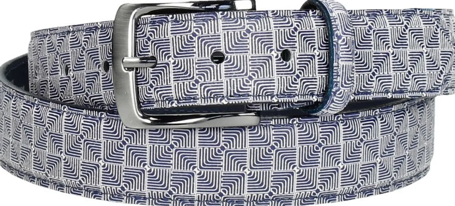Rehab Belt Dizzy Checker Licht blauw Hot
