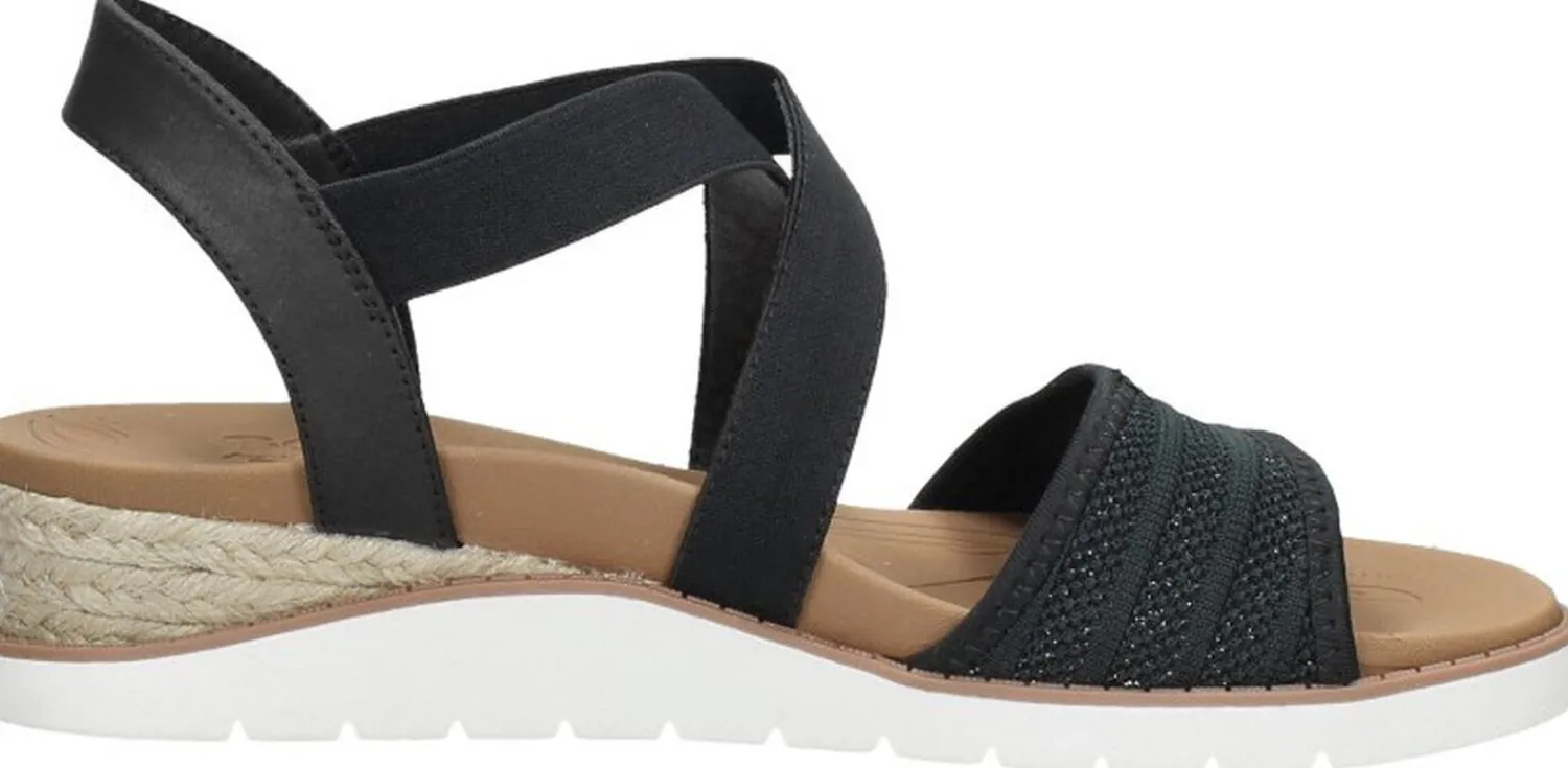 Bobs From Skechers BOBS Arch Fit Beach Kiss Zwart Clearance