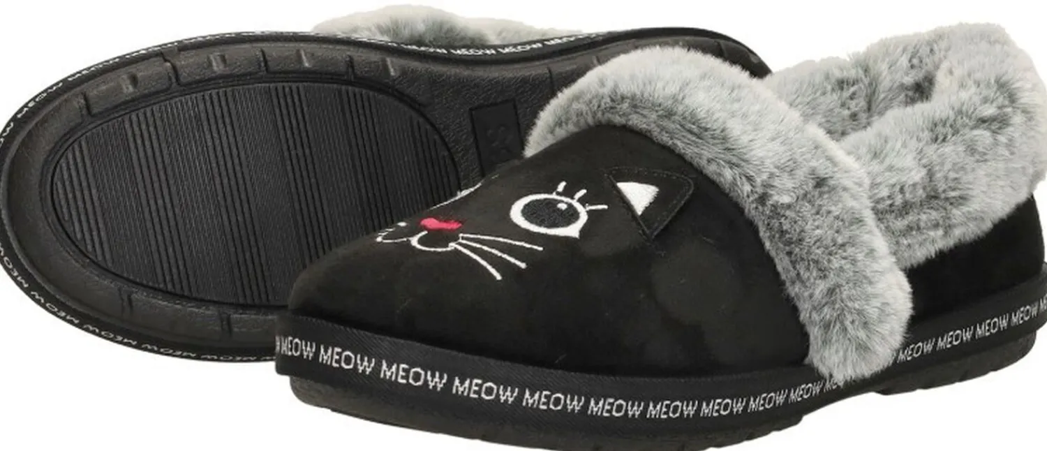 Skechers Bobs Too Cozy - Meow Pajamas Zwart Sale