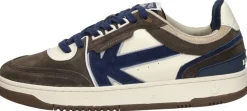 Kaotiko Boston Piping Suede Donkerbruin Outlet
