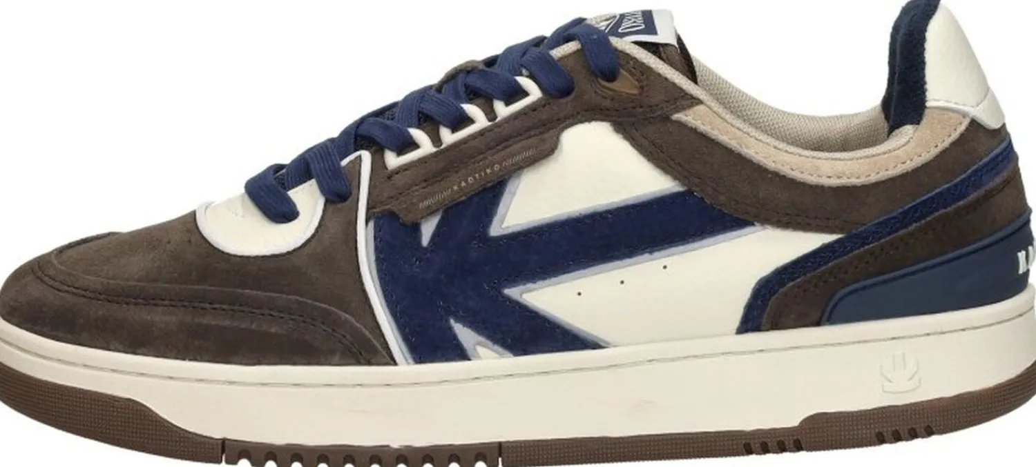 Kaotiko Boston Piping Suede Donkerbruin Outlet