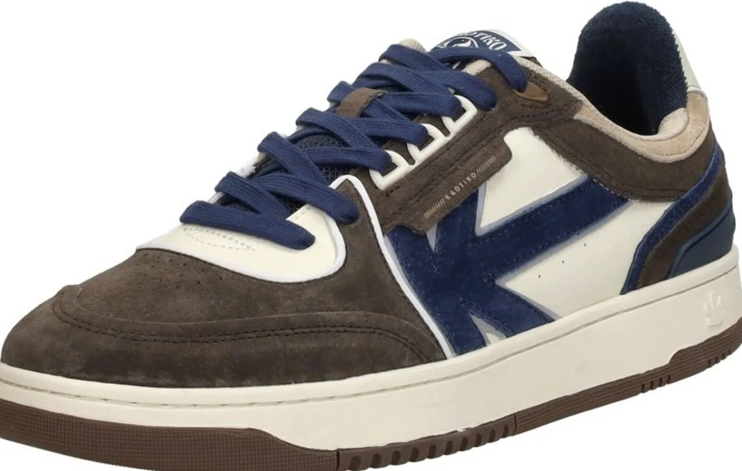 Kaotiko Boston Piping Suede Donkerbruin Outlet