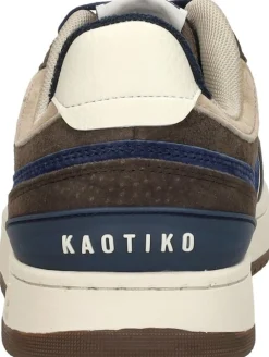 Kaotiko Boston Piping Suede Donkerbruin Outlet