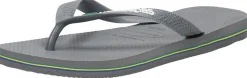 Havaianas Brasil Logo Donkergrijs Sale