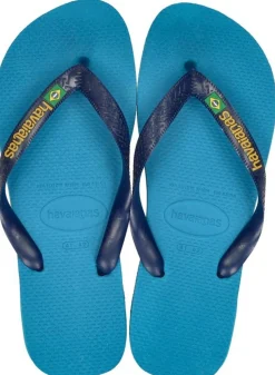 Havaianas Brasil Logo Licht blauw Sale