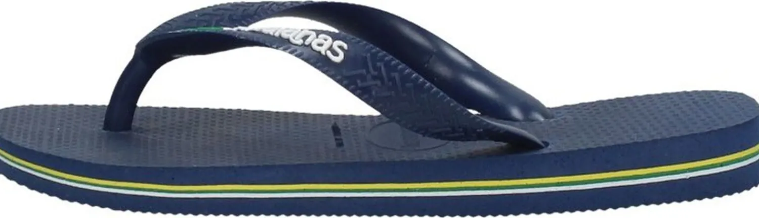 Havaianas Brasil Logo Blauw Hot