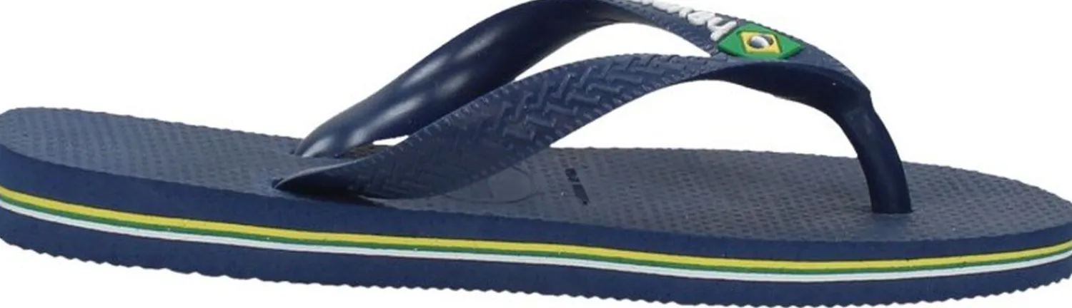 Havaianas Brasil Logo Blauw Hot