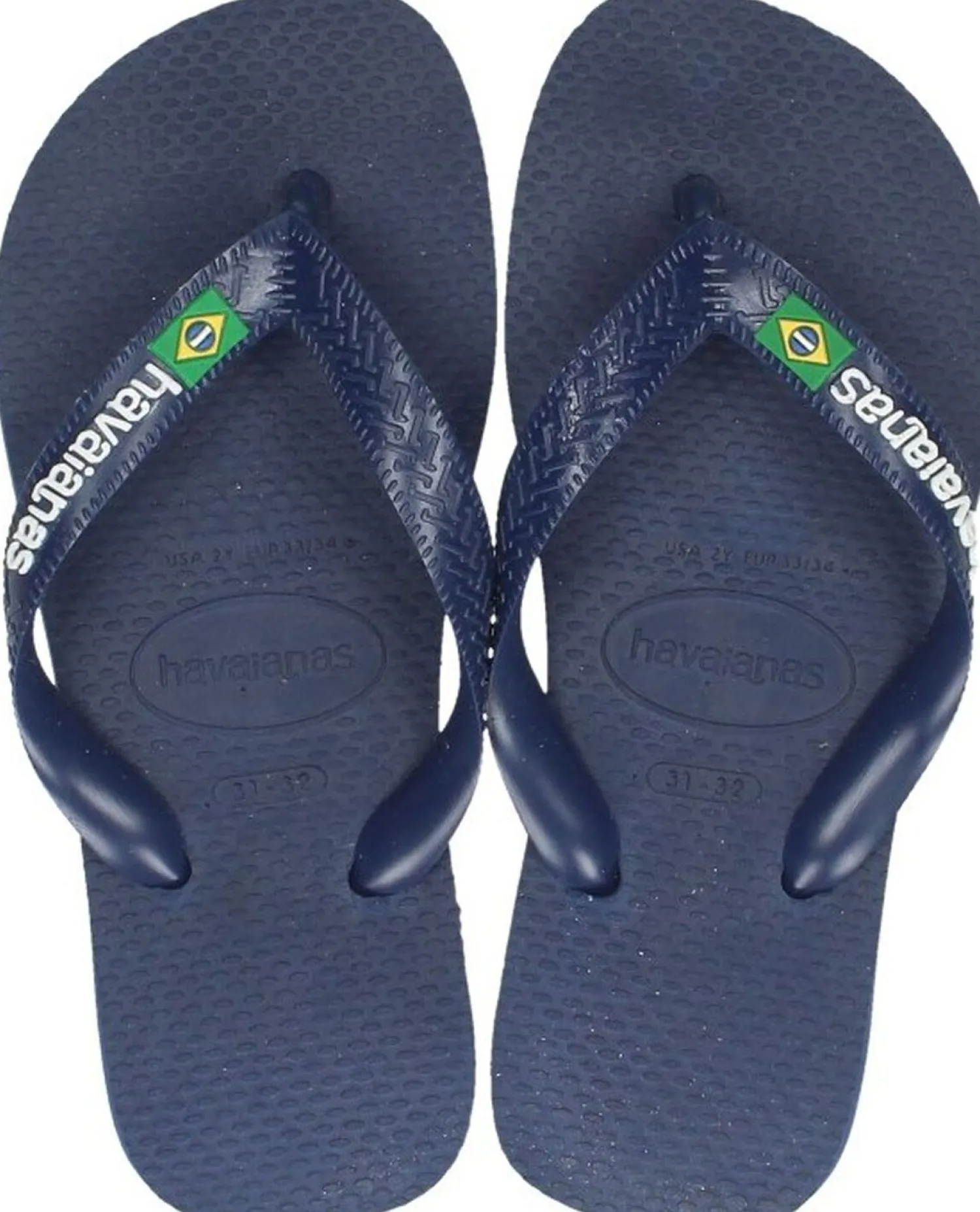 Havaianas Brasil Logo Blauw Hot