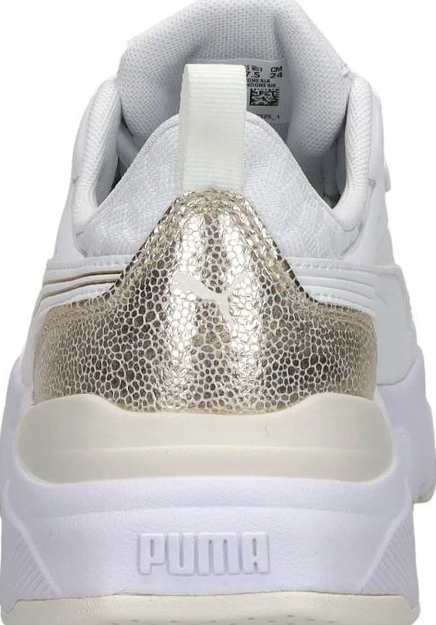 Puma Cassia Metallic Shine Wit New