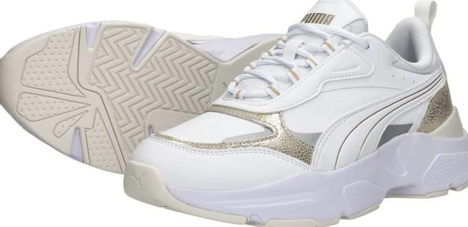 Puma Cassia Metallic Shine Wit New