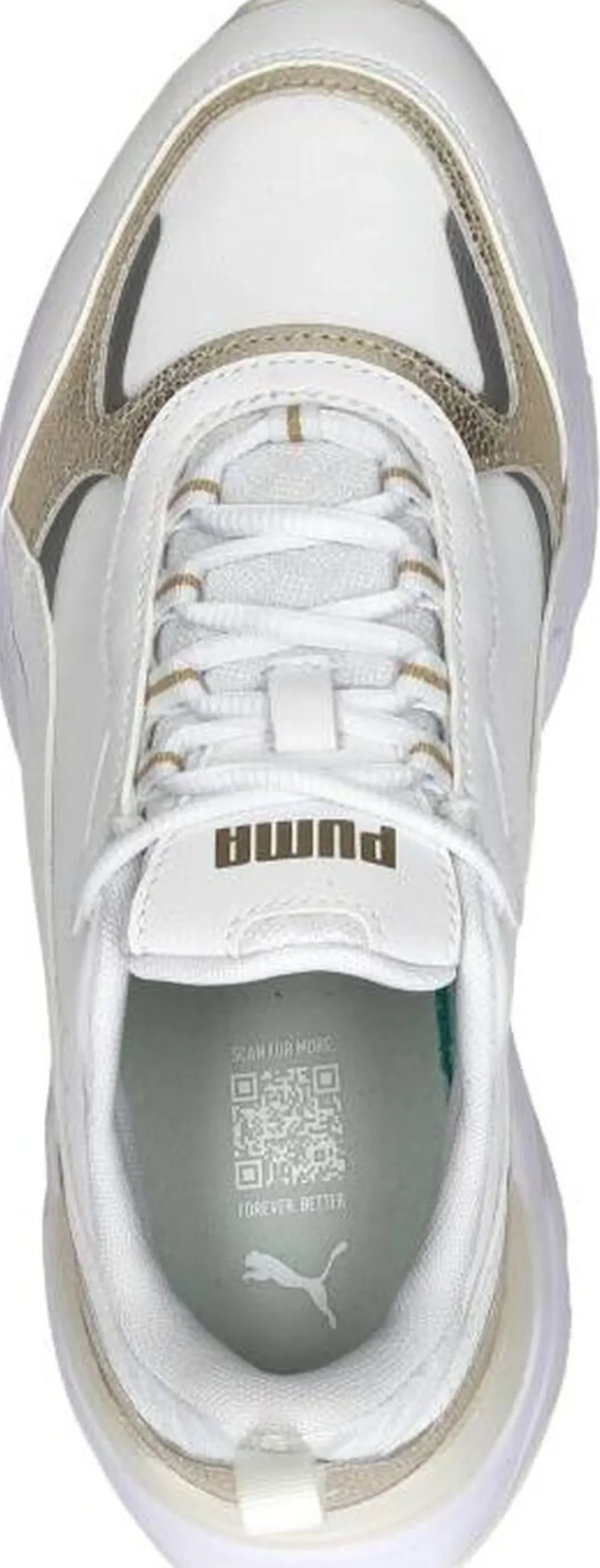 Puma Cassia Metallic Shine Wit New