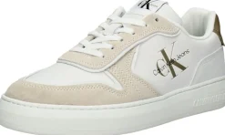 Calvin Klein Casual Cupsole Irregular lines Wit Outlet