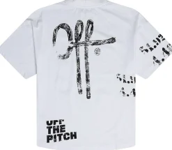 Off The Pitch Chalk Oversized Tee Unisex Wit Best