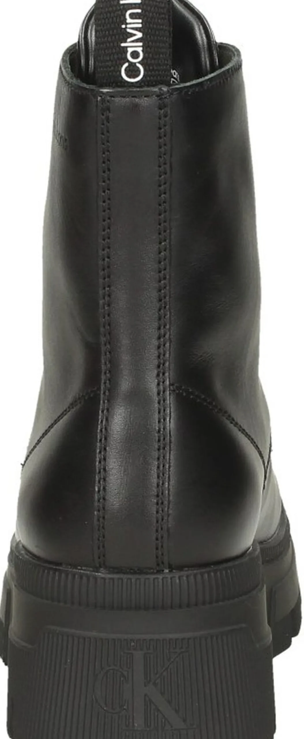Calvin Klein Chunky Combat Laceup Boot Zwart New