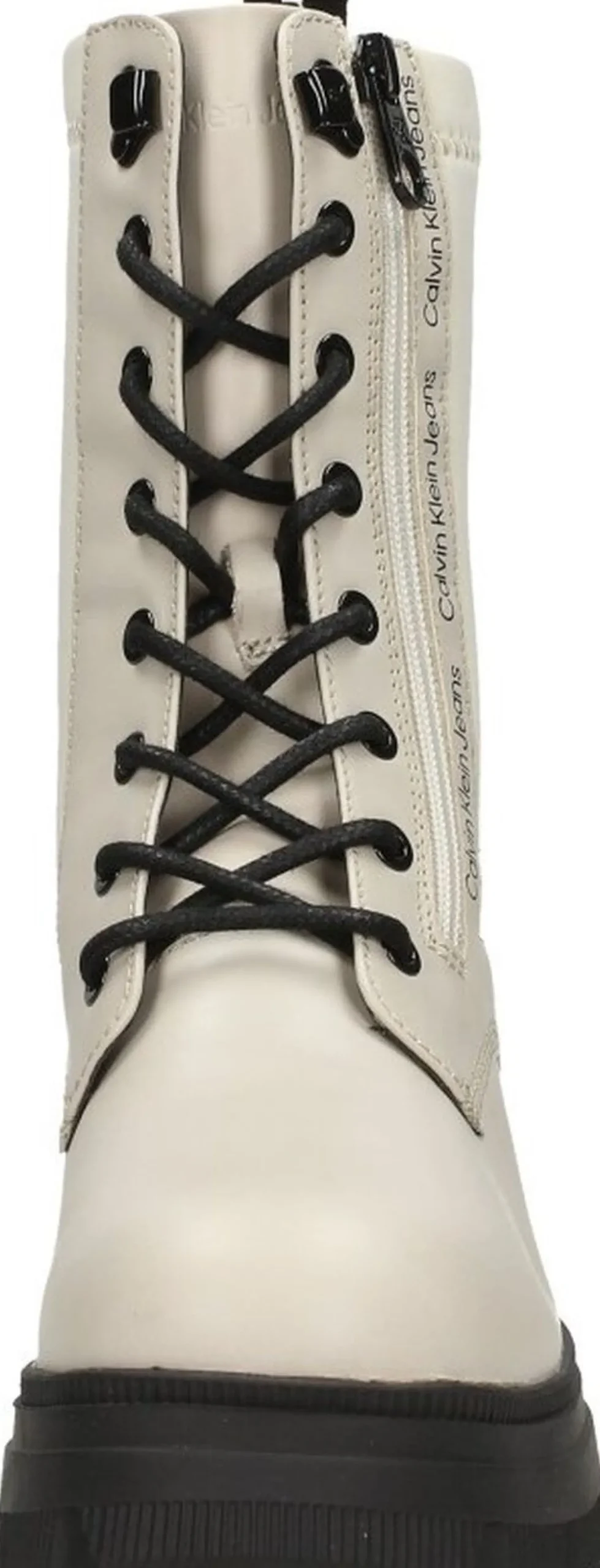Calvin Klein Chunky Combat Laceup Zip Gebroken wit Hot