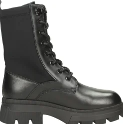 Calvin Klein Chunky Combat Laceup Zip Zwart New