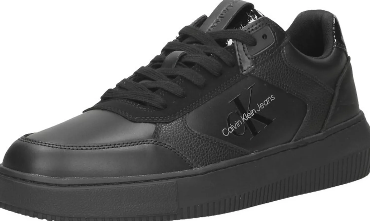 Calvin Klein Chunky Cupsole LTH-PU Mono Zwart Discount