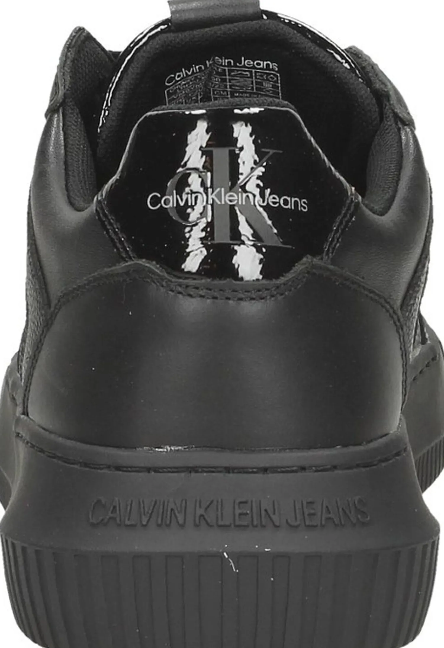 Calvin Klein Chunky Cupsole LTH-PU Mono Zwart Discount