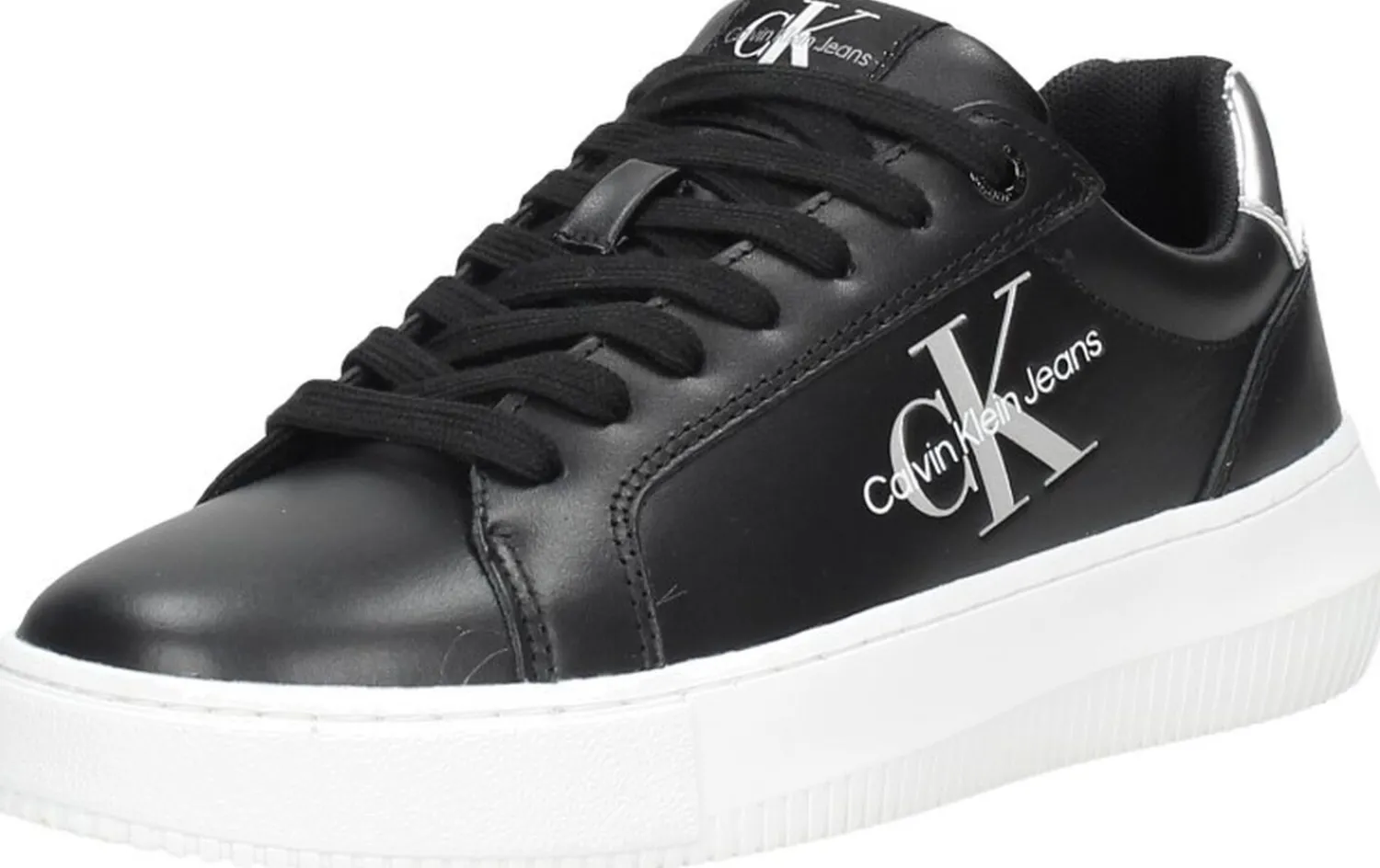 Calvin Klein Chunky Cupsole Mono Lth WN Zwart Outlet