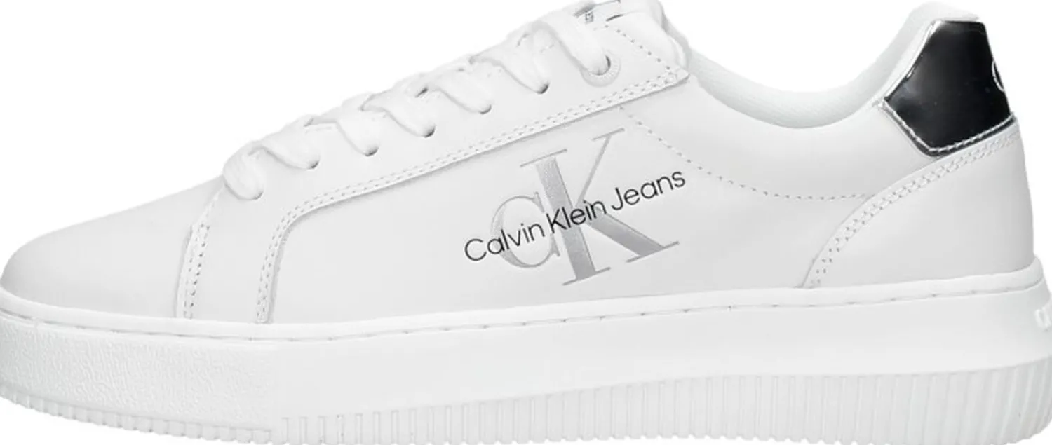 Calvin Klein Chunky Cupsole Mono Lth WN Wit Hot