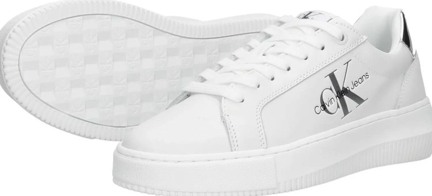 Calvin Klein Chunky Cupsole Mono Lth WN Wit Hot