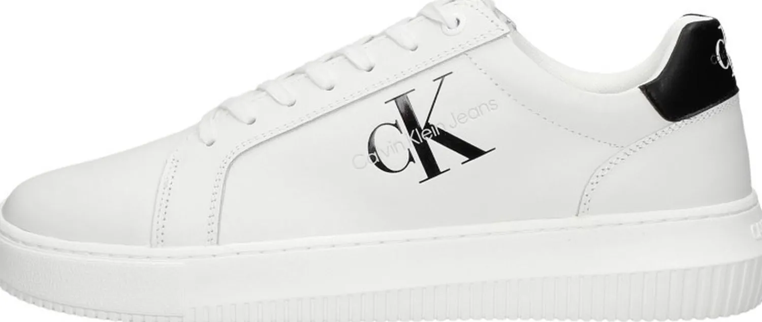 Calvin Klein Chunky Cupsole Monologo Wit Discount