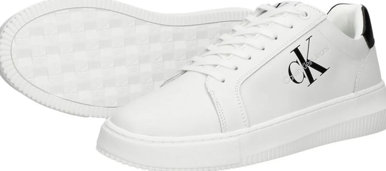 Calvin Klein Chunky Cupsole Monologo Wit Discount