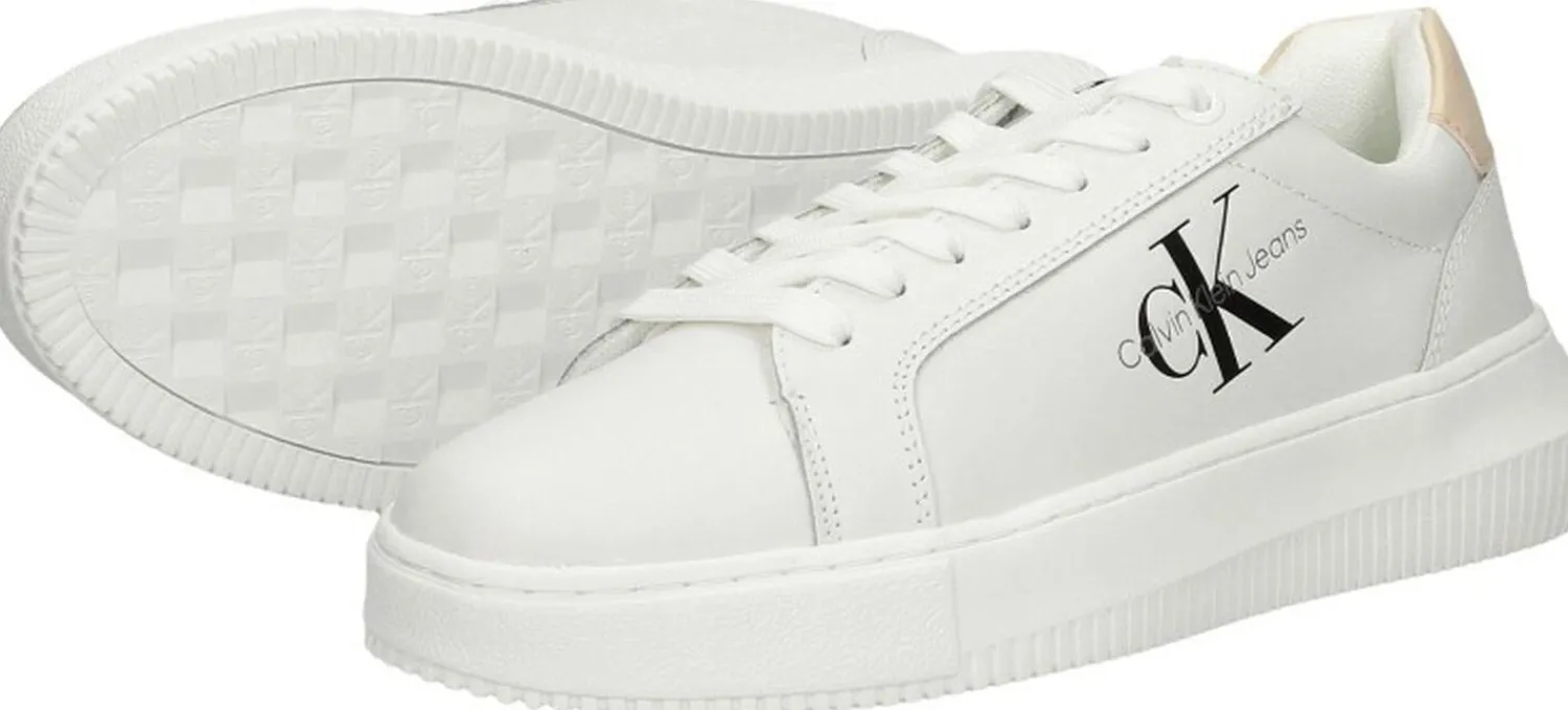 Calvin Klein Chunky Cupsole Monologo W Wit Hot