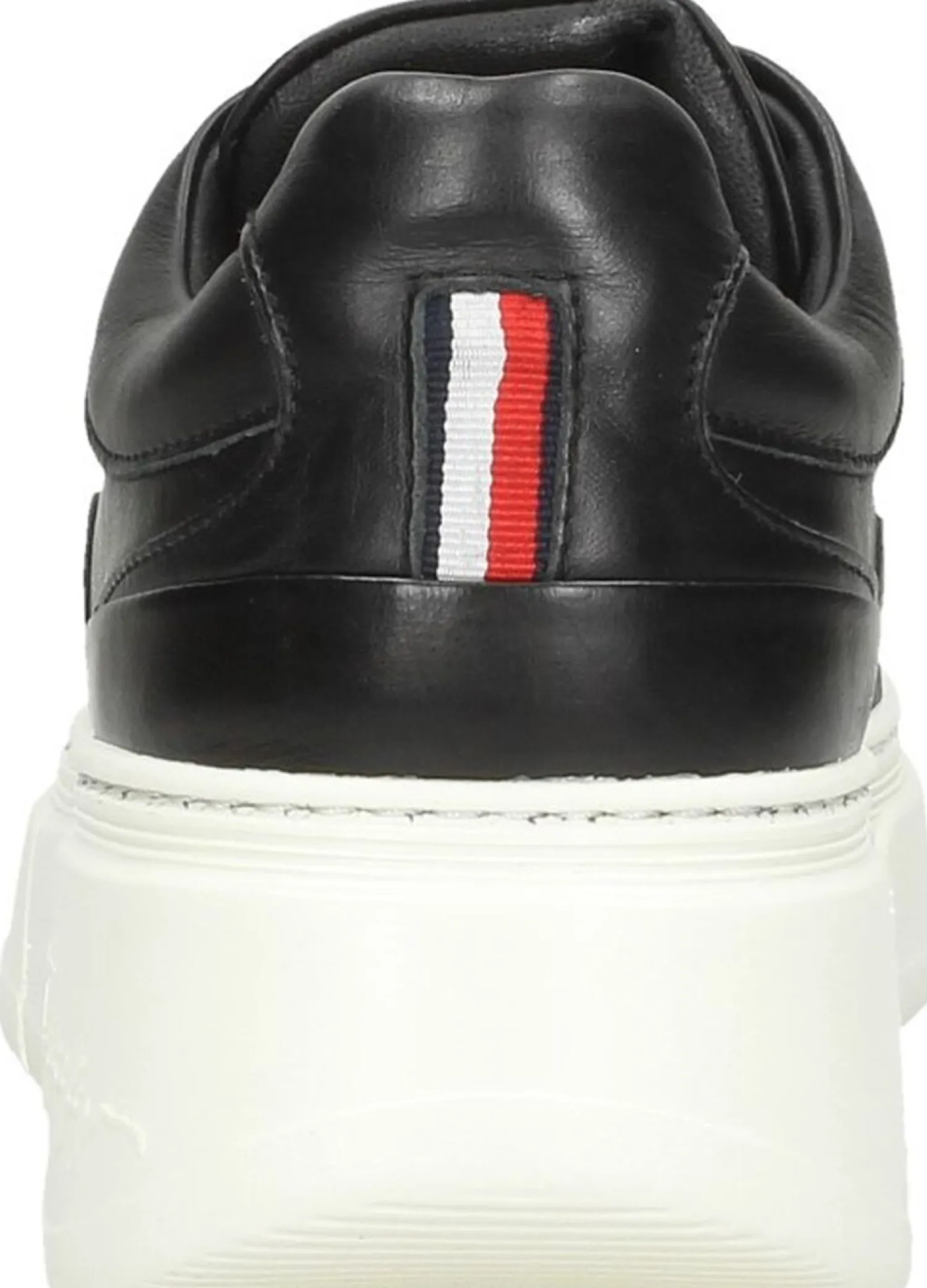Tommy Hilfiger Chunky Leather Sneaker Zwart Outlet