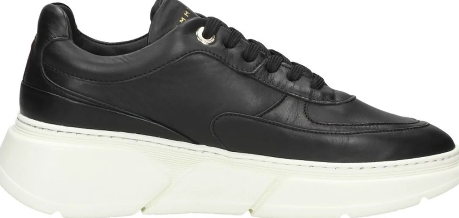 Tommy Hilfiger Chunky Leather Sneaker Zwart Outlet