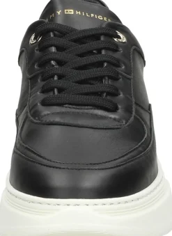 Tommy Hilfiger Chunky Leather Sneaker Zwart Outlet