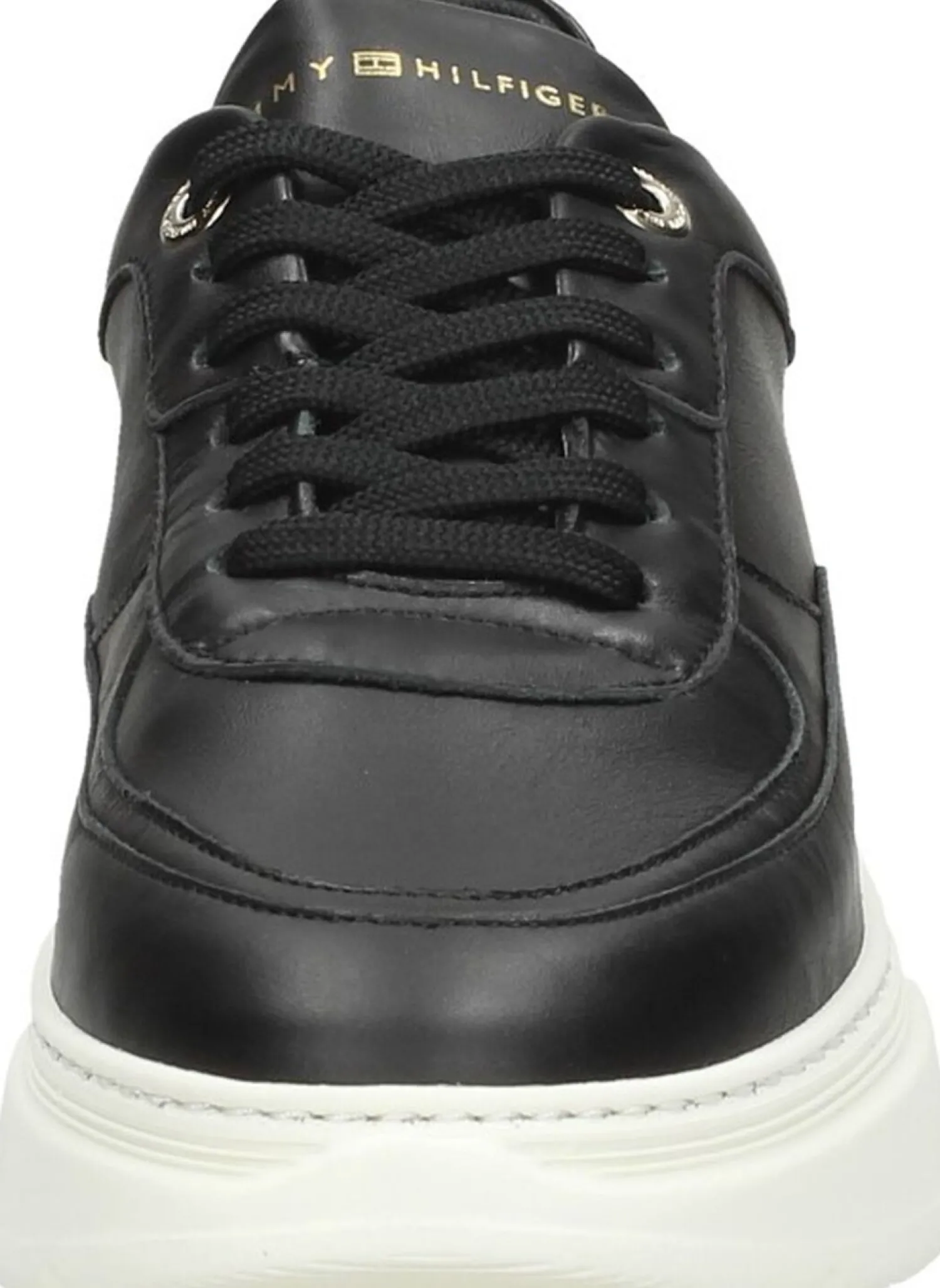 Tommy Hilfiger Chunky Leather Sneaker Zwart Outlet