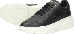 Tommy Hilfiger Chunky Leather Sneaker Zwart Outlet