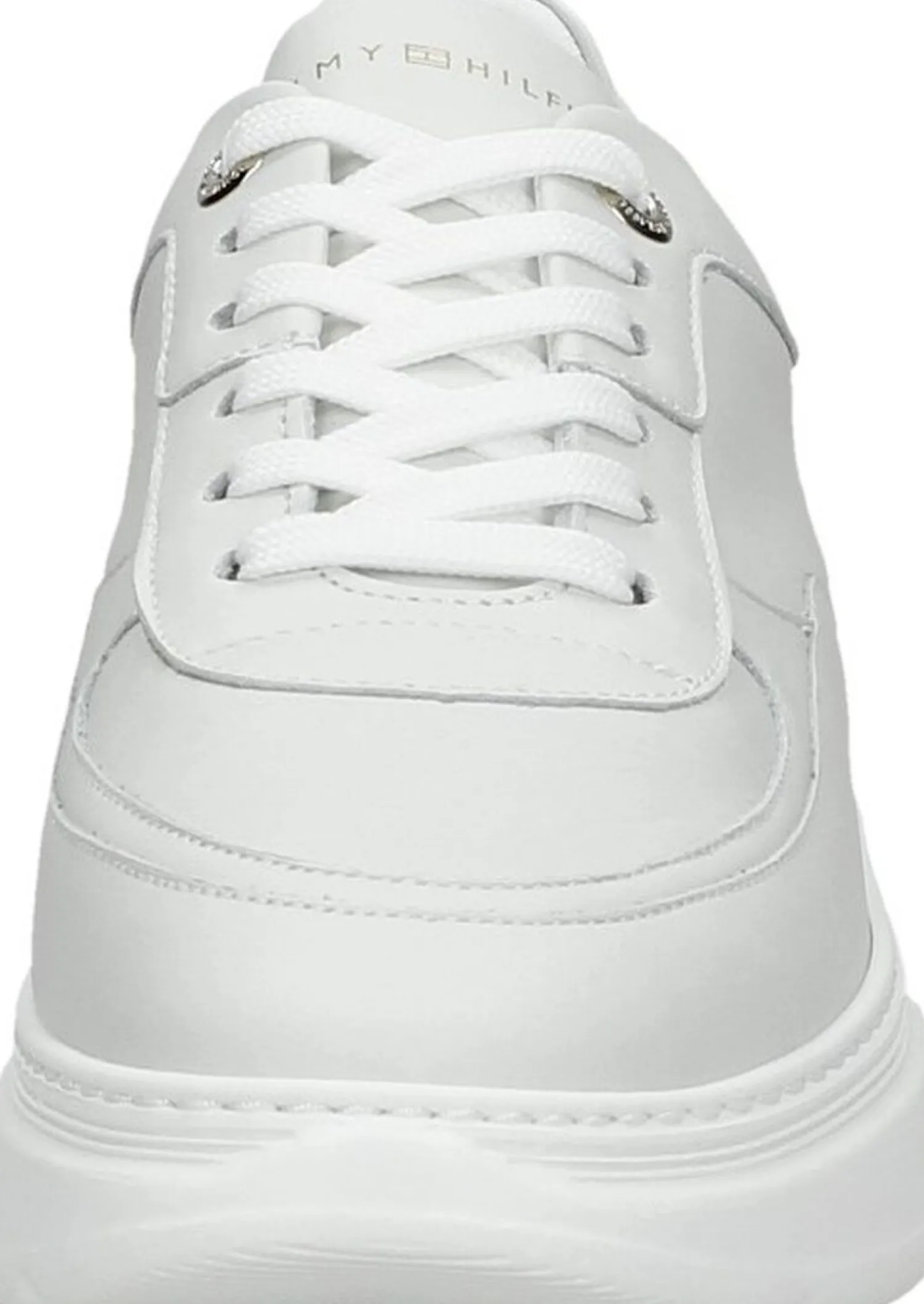 Tommy Hilfiger Chunky Leather Sneaker Wit Clearance
