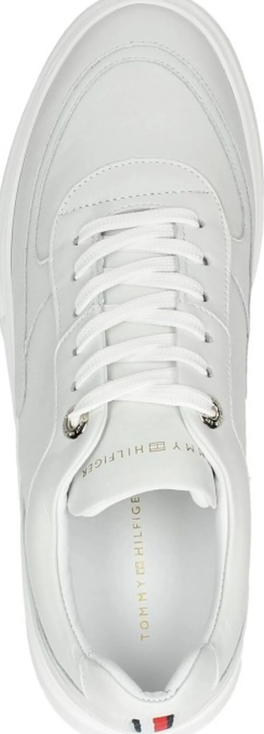Tommy Hilfiger Chunky Leather Sneaker Wit Clearance