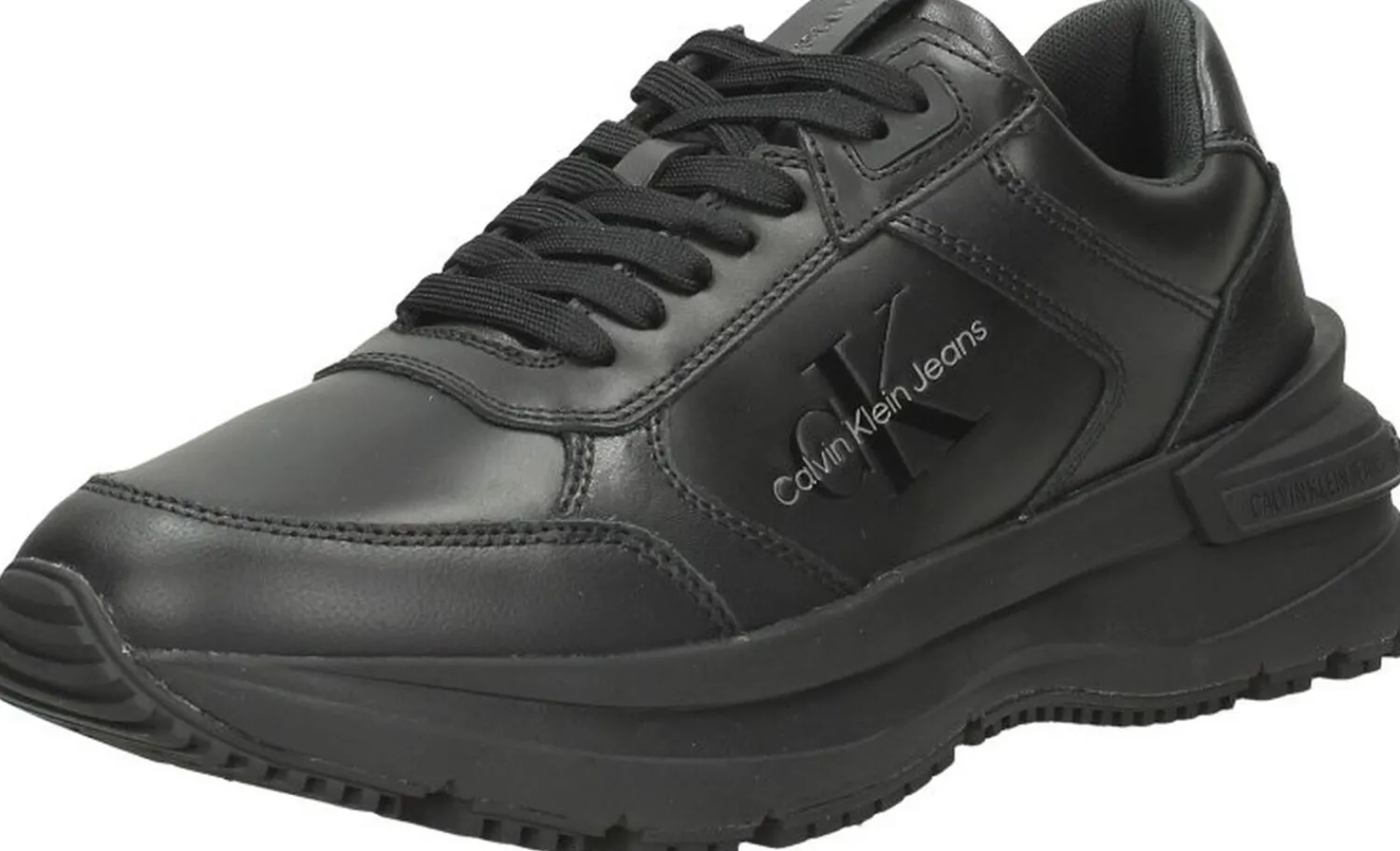 Calvin Klein Chunky Runn Laceup Low LTH-Nappa Zwart Best