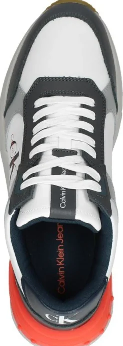 Calvin Klein Chunky Runn Laceup Low LTH-Nappa Grijs Online
