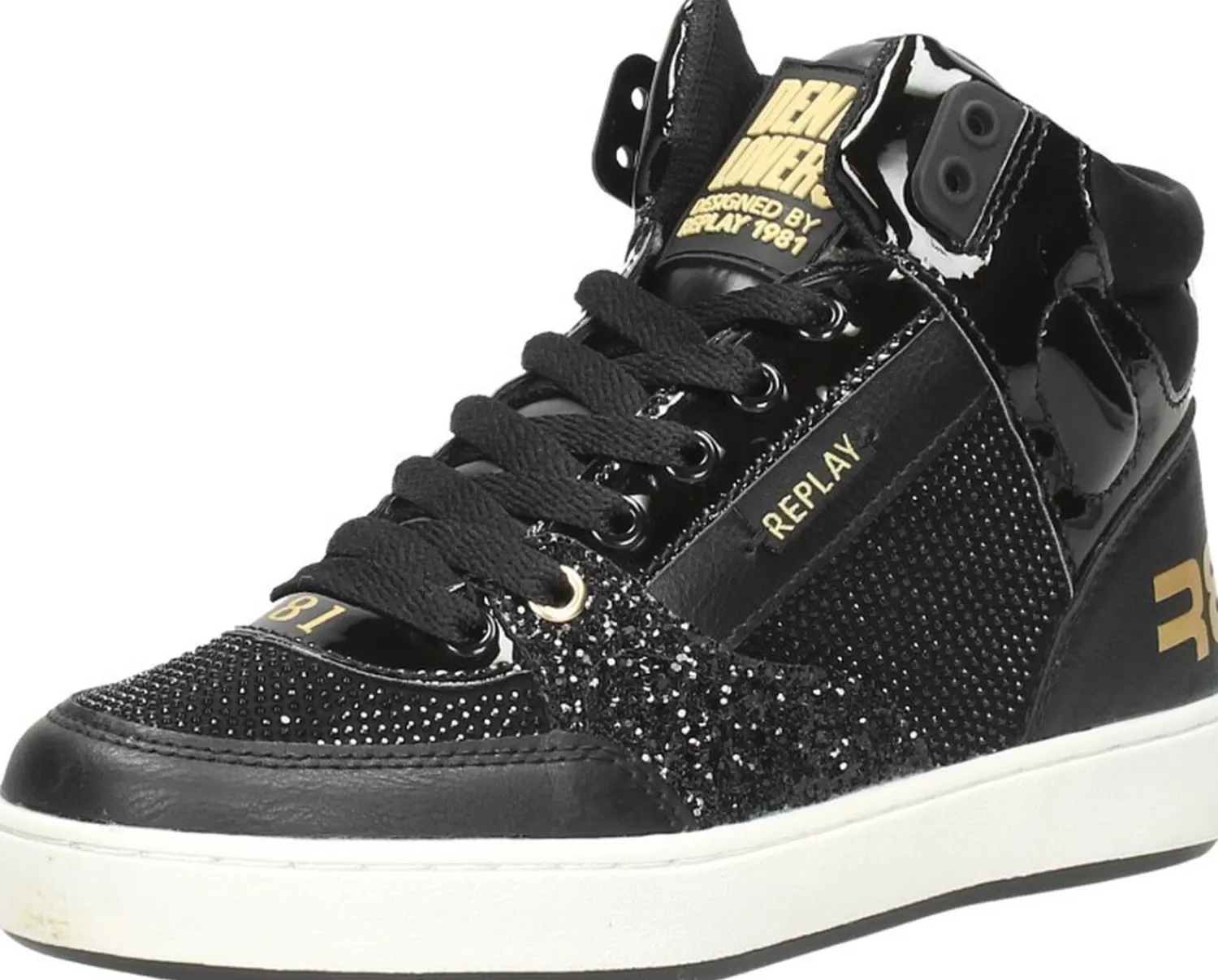 Replay Cobra Mid Zwart Hot