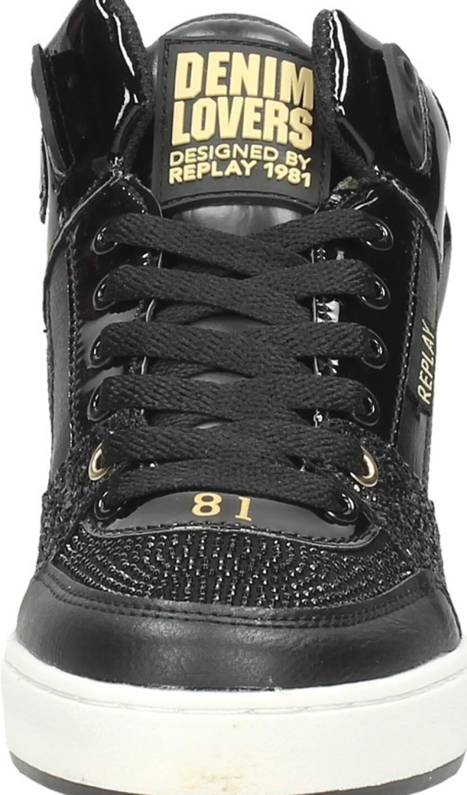 Replay Cobra Mid Zwart Hot