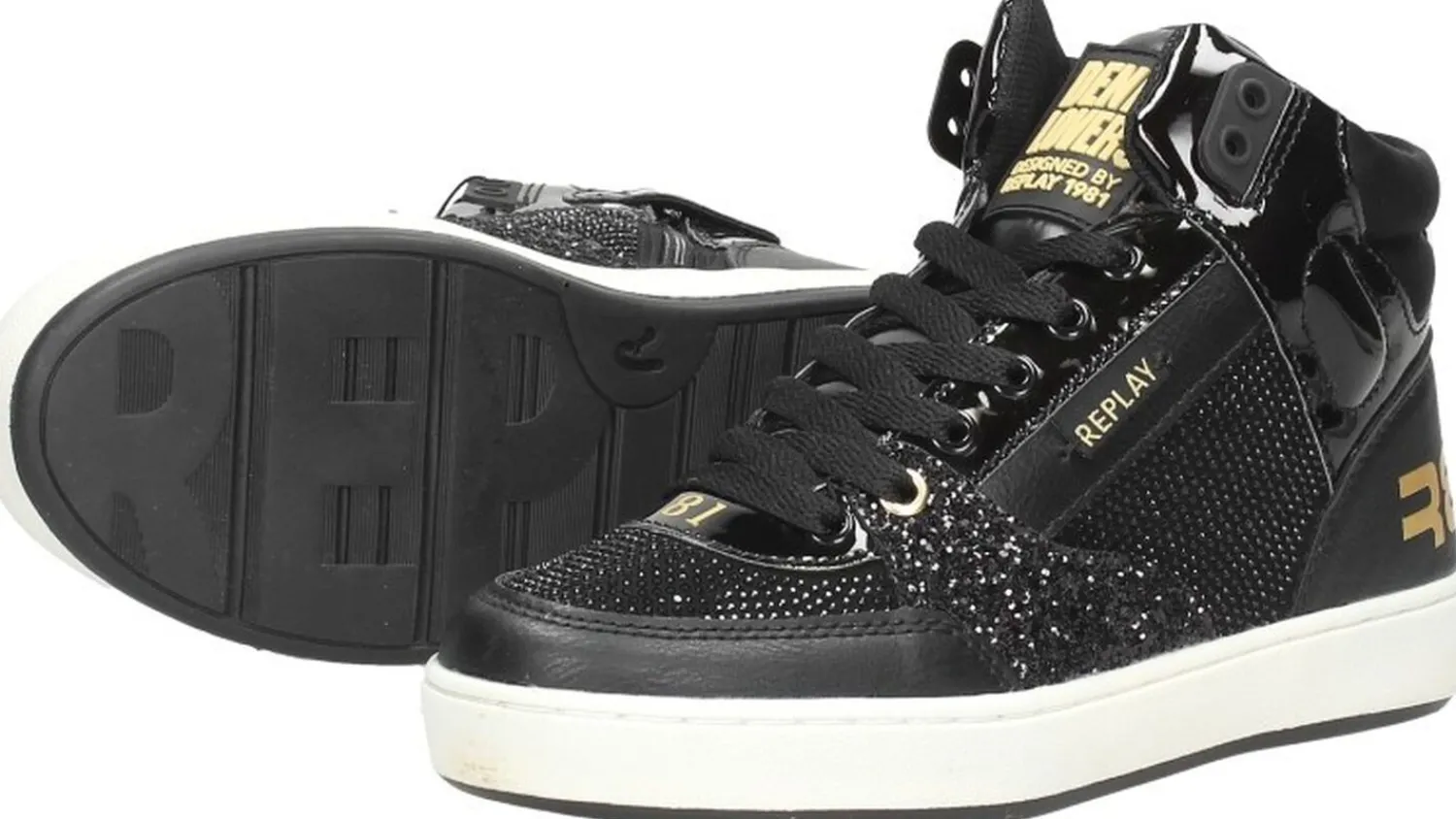Replay Cobra Mid Zwart Hot