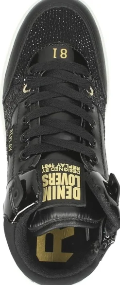 Replay Cobra Mid Zwart Hot