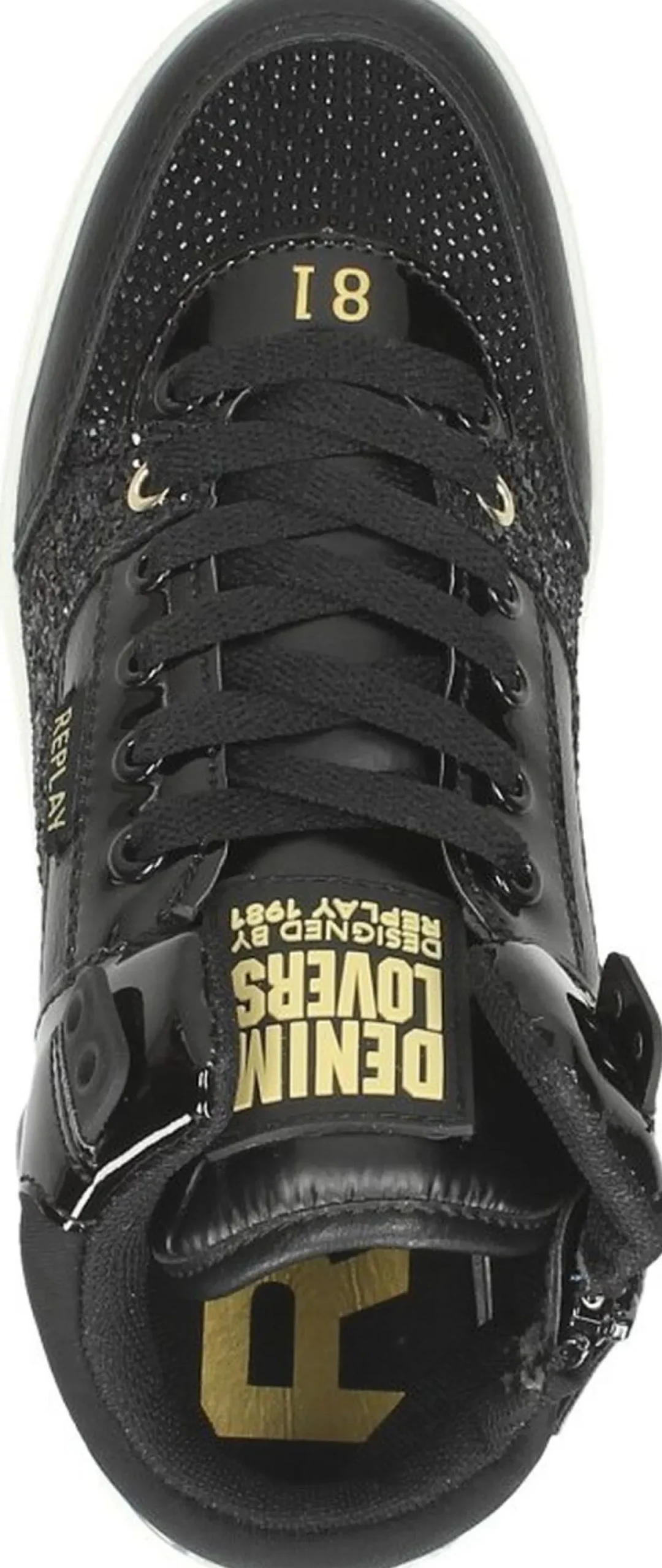 Replay Cobra Mid Zwart Hot