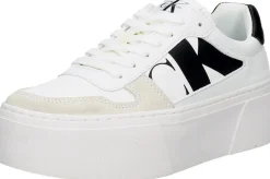 Calvin Klein Cupsole Flatform Mix Lth WN Wit Fashion