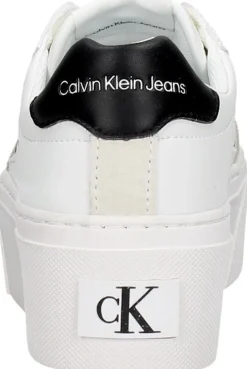 Calvin Klein Cupsole Flatform Mix Lth WN Wit Fashion