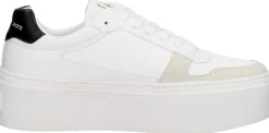Calvin Klein Cupsole Flatform Mix Lth WN Wit Fashion