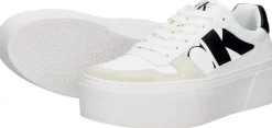 Calvin Klein Cupsole Flatform Mix Lth WN Wit Fashion
