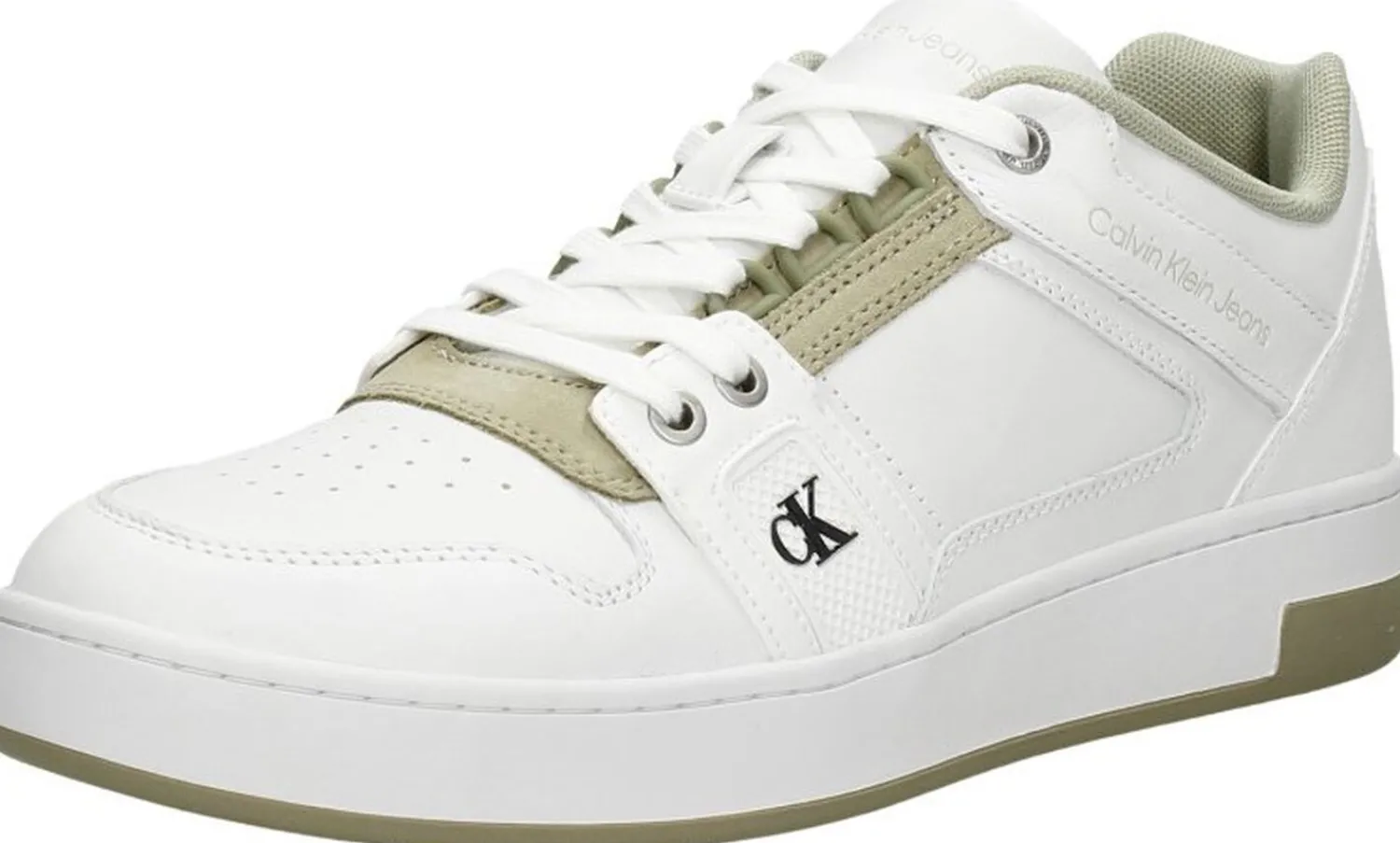 Calvin Klein Cupsole Laceup Basket Low LTH Wit Best